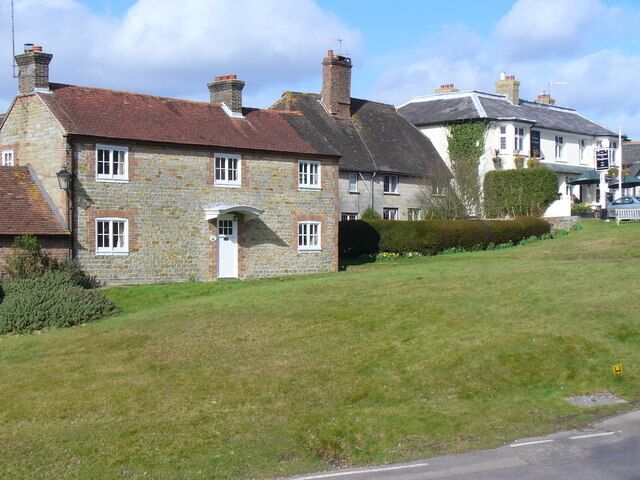 Old Cottages, Slaugham Old stone cottages at the heart of the village, between church and inn.