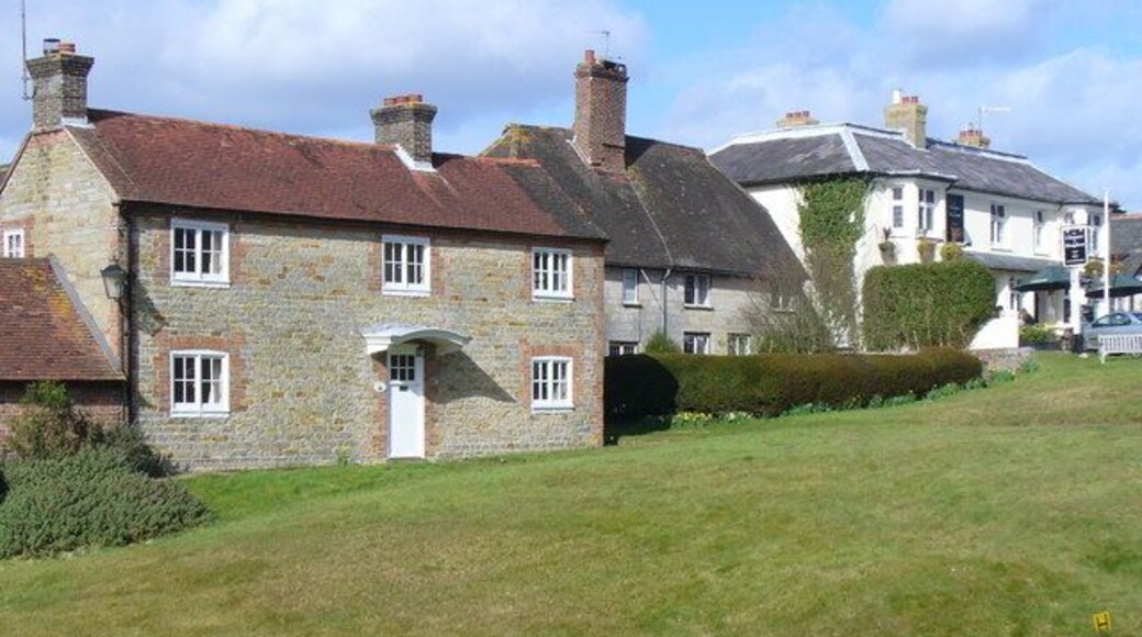 Old Cottages, Slaugham Old stone cottages at the heart of the village, between church and inn.