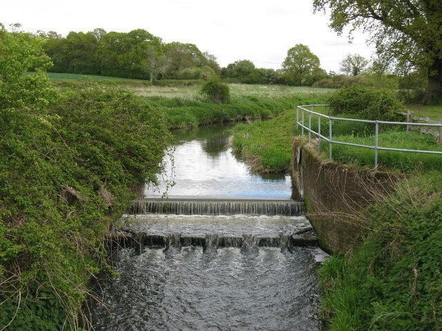 Weir on River Adur tributary