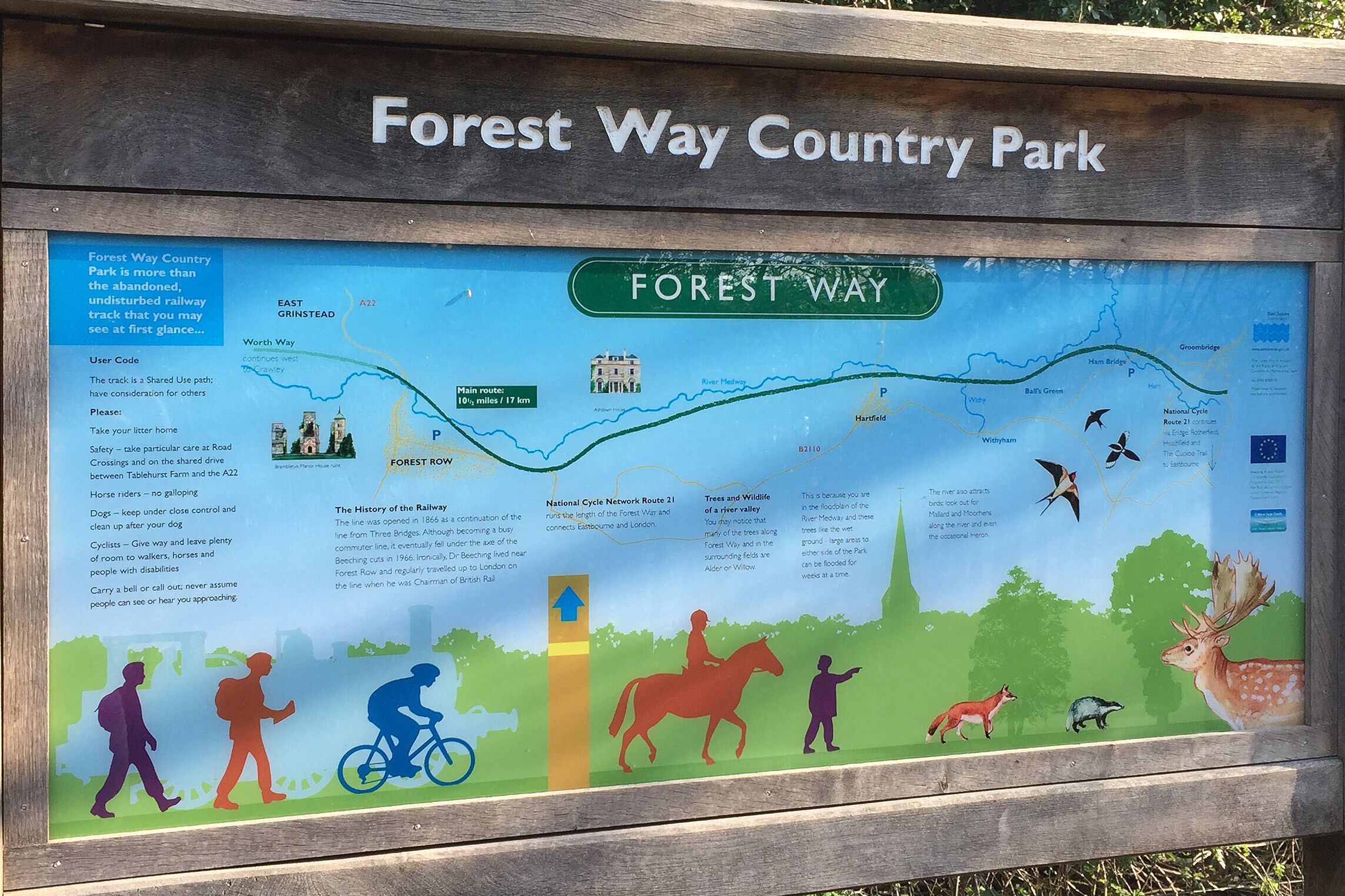 April 2015

Love the Forest Row Country Park, its a 10.5 mile track thats great for cycling, walking or horse riding.