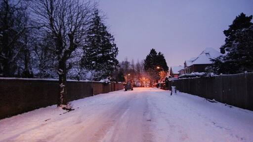 Treacherous conditions on Chestnut Avenue