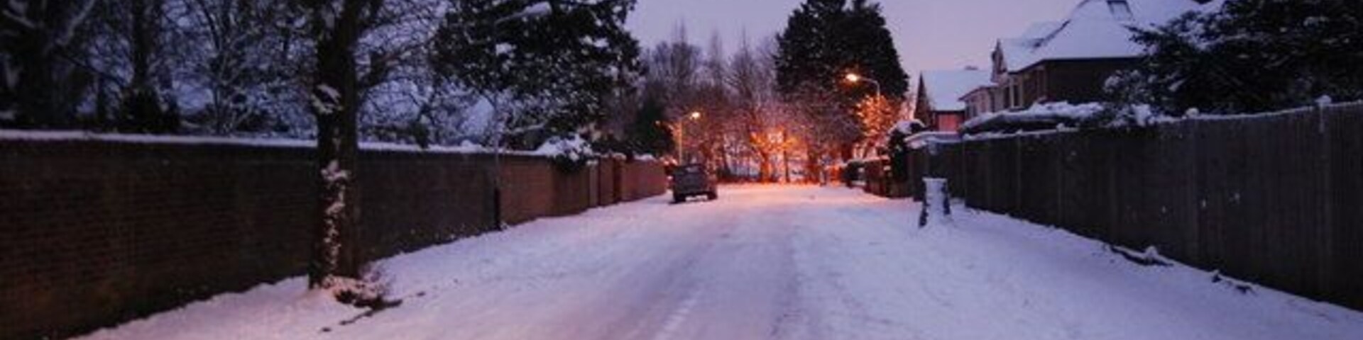 Treacherous conditions on Chestnut Avenue