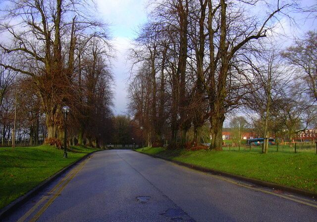 Driveway from the Dunkenhalgh Hotel & Spa. Blackburn Road. Clayton Le Moors. Lancashire. BB5 5JP