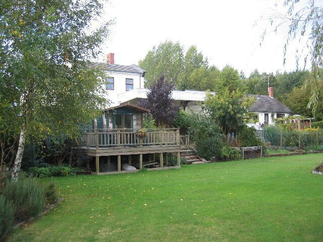 Great Alne Station. The station house has been extended and converted into housing, however as an be seen from this view from the platform side, the new owners have been careful to preserve some of the railway features including the station canopy.