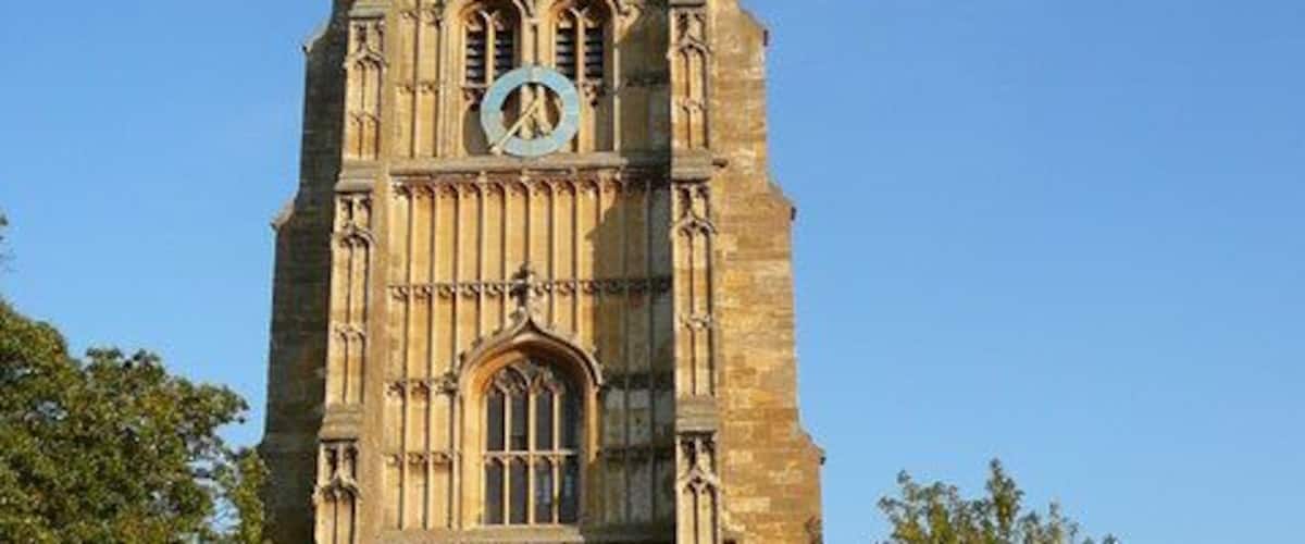 The tower of St Mary's Abbey, Evesham.