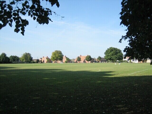 Playing Field, Bretforton. Looking north across the playing field at Bretforton.