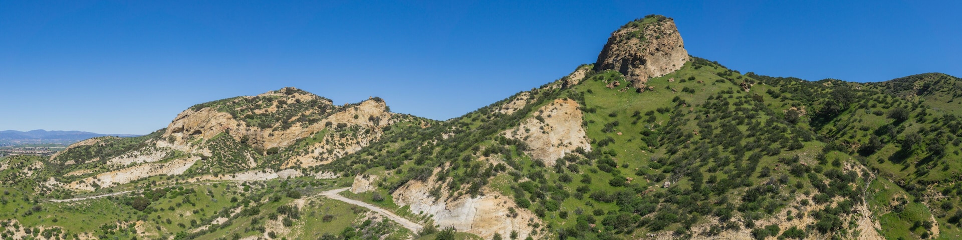 Hiking Path through California Grass Canyon