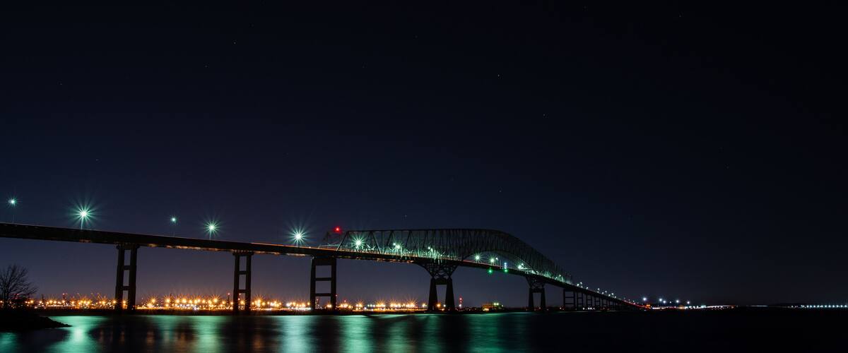 The Scott Key Bridge in Baltimore, Maryland
