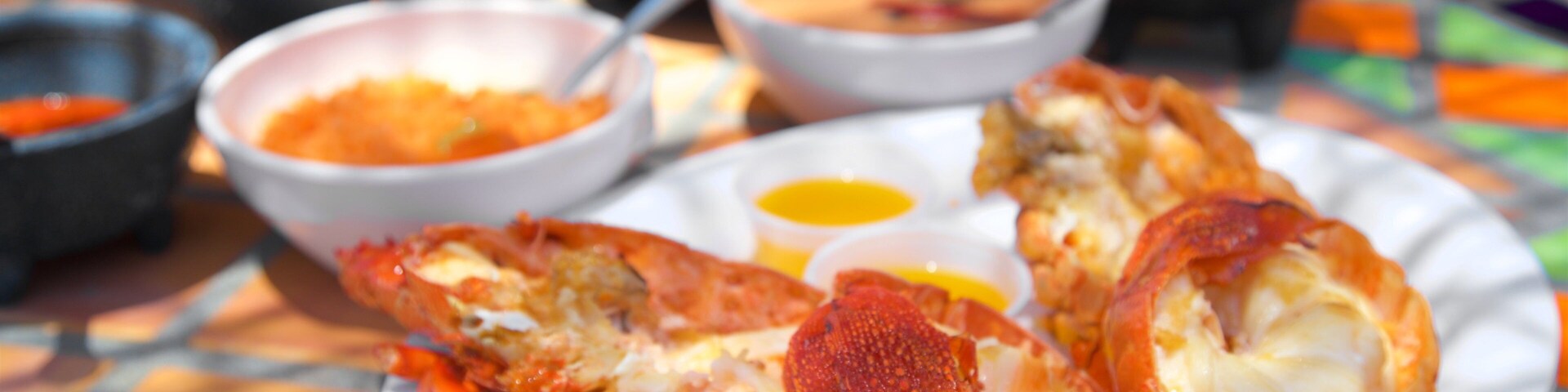 Puerto Nuevo mostrando comida