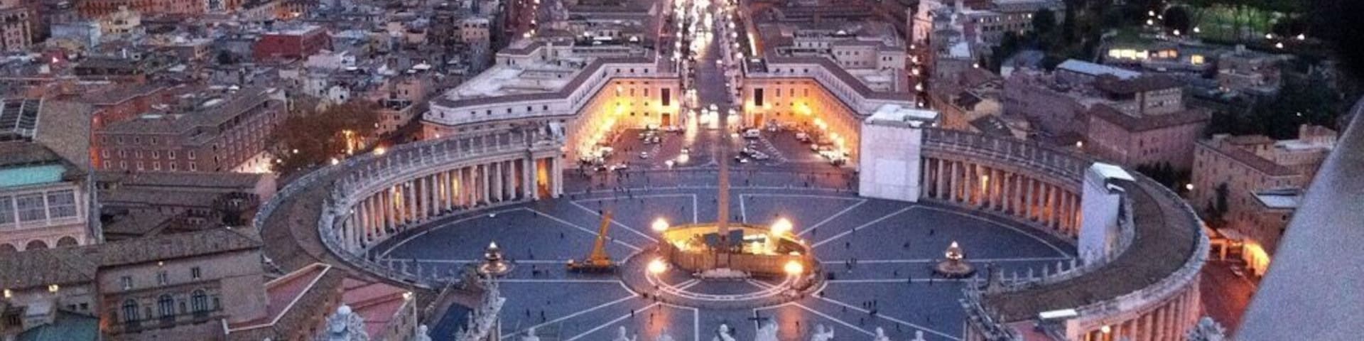 View from the top of the Vatican looking towards Castel Sant'Angelo