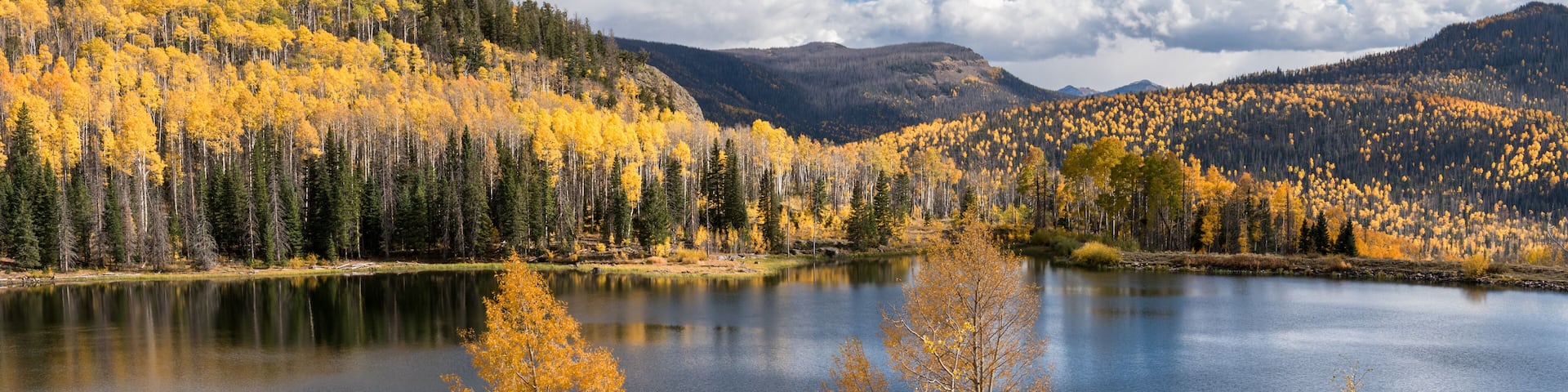 Shaw Lake is located in the Rio Grande National Forest near the town of South Fork, Colorado. Shaw Lake is noted for outdoor recreation activities, such as hiking, water sports and fishing.