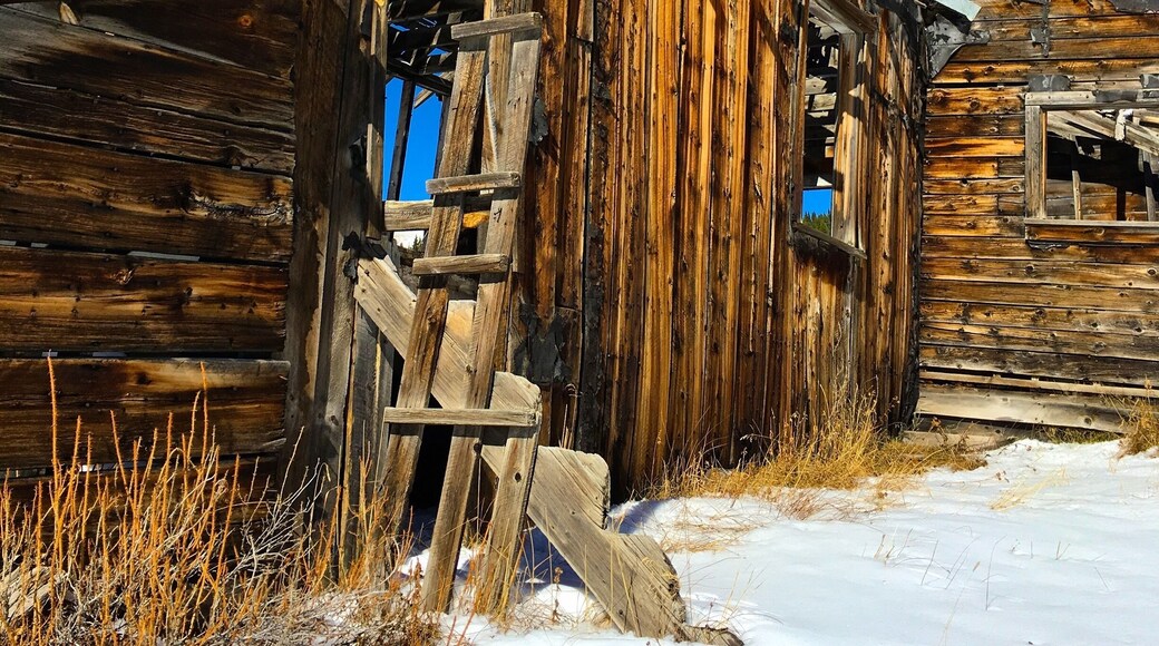 Summitville was an old mining town high in the SanJuan mountains. More than a quarter million Troy ounces of gold was mined here between 1873-1959. Now an EPA superfund site due to the chemicals leaching into the surrounding area. Mining has been stopped but very cool to go up to Summitville at an altitude of about 11,500 ft and walk around the old wooden structures left by the inhabitants. In 1885 there were up to 250 mining claims at this site. #winterwonders
