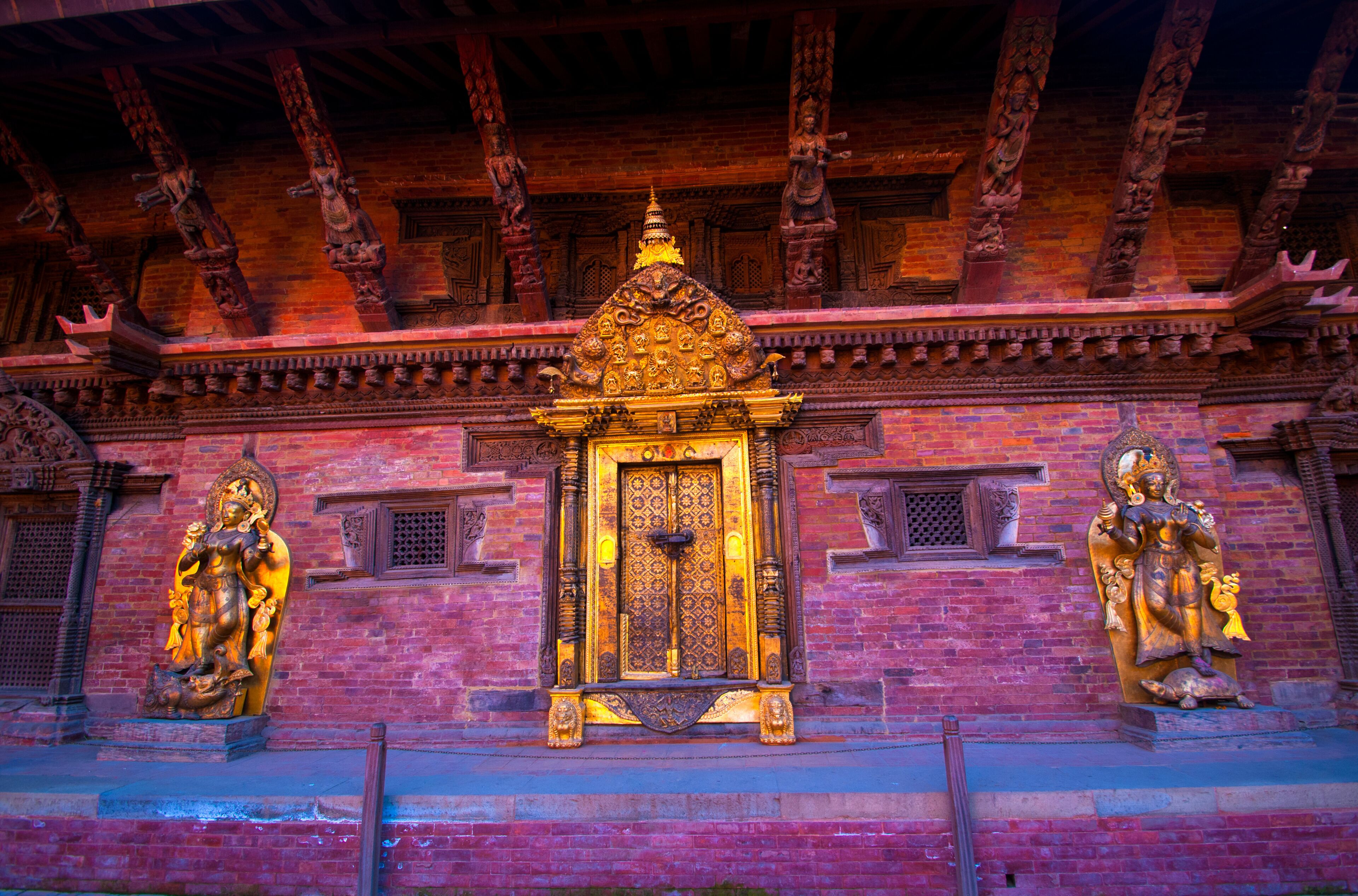 The Buddhist Golden Temple or Kwa Bahal listed as UNESCO Heritage Site in the city of Patan in Kathmandu, Nepal,