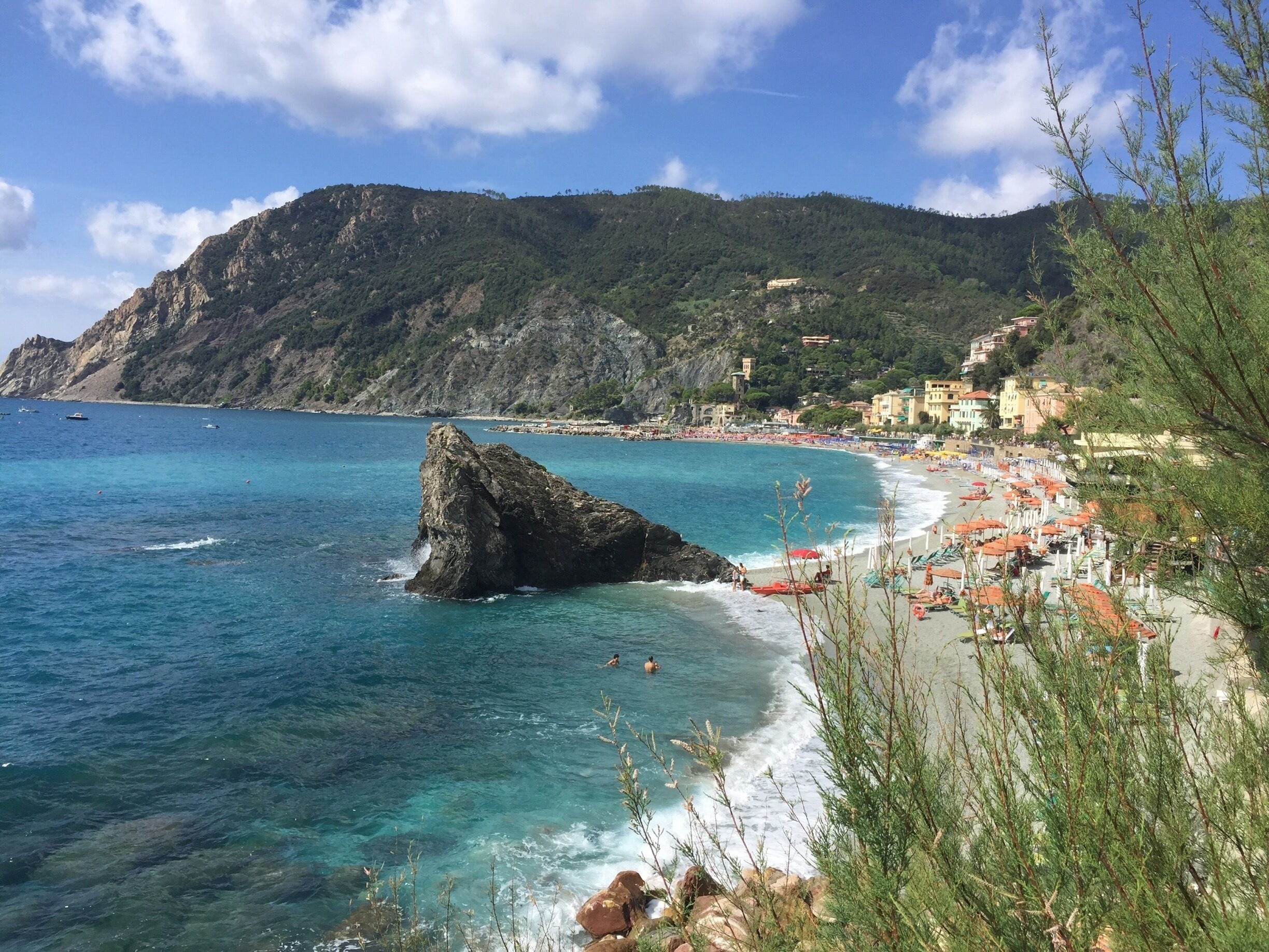 Beautiful view on Italian coast.