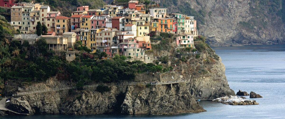Cinque Terre: Manarola, vista dalla scalinata di Corniglia