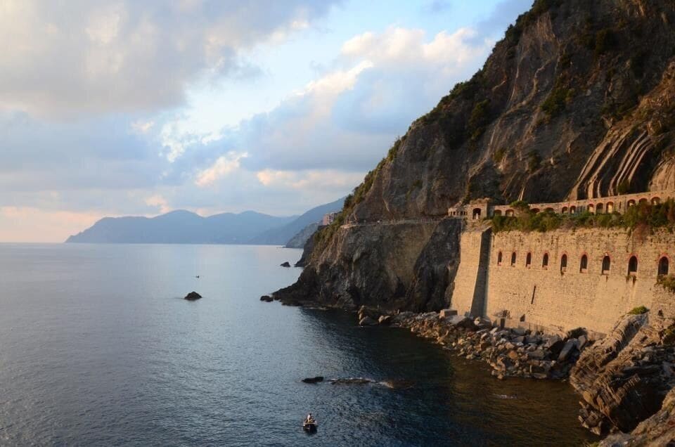 A leisurely walk from Riomaggiore to Manarola via La dell' Amore.  If you head there just before sunset you can get some gorgeous shots.