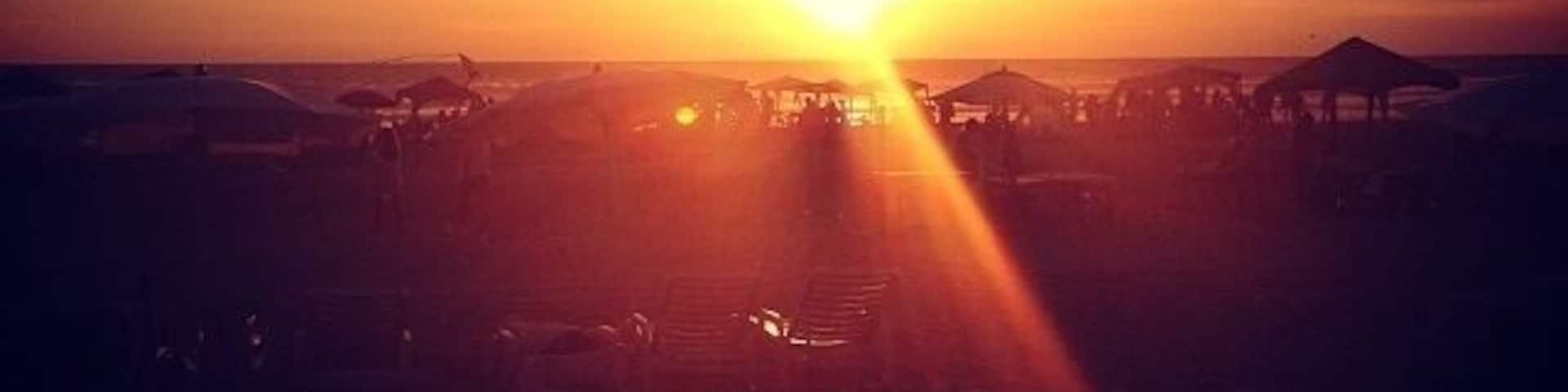 Sunset a year ago! #beach #acapulco #sunset #sand #mexico