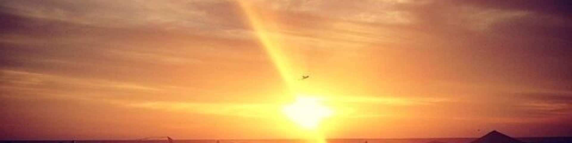 Sunset a year ago! #beach #acapulco #sunset #sand #mexico