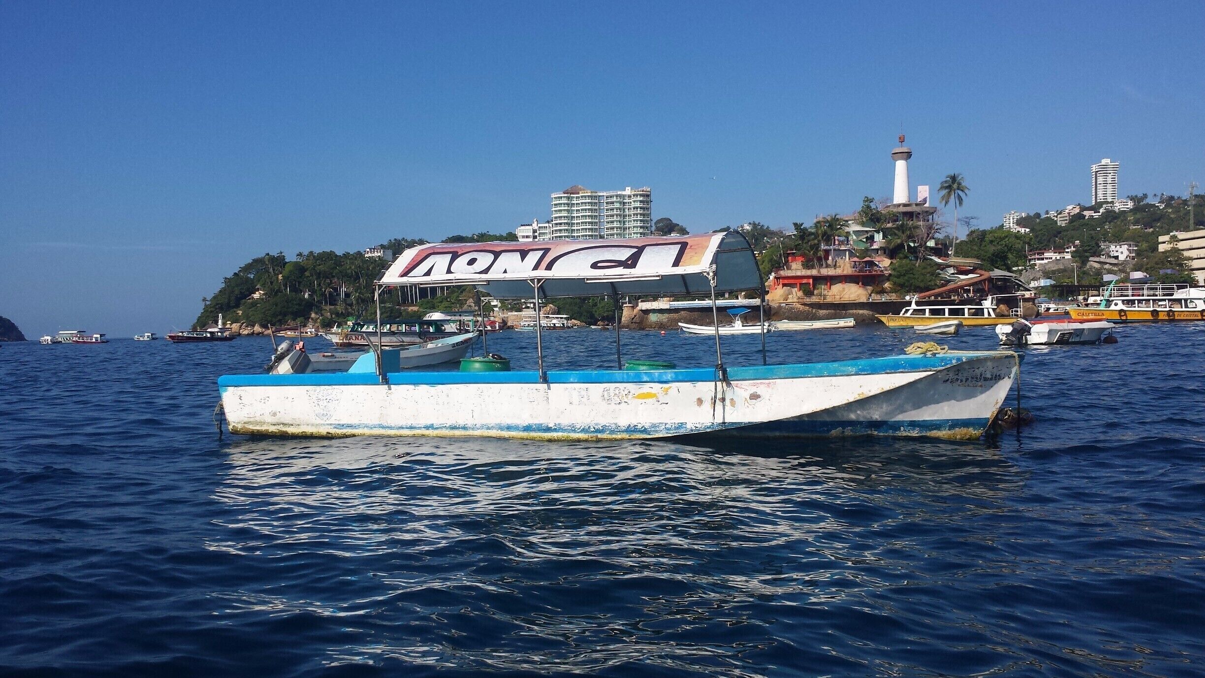 Out on the water in Acapulco