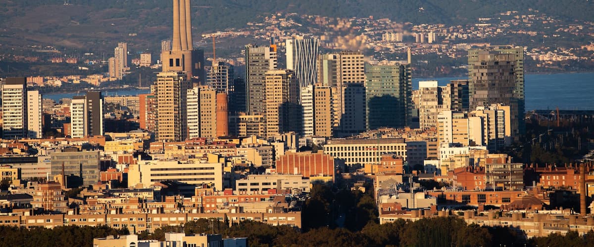 Barcelona which includes landscape views and a city