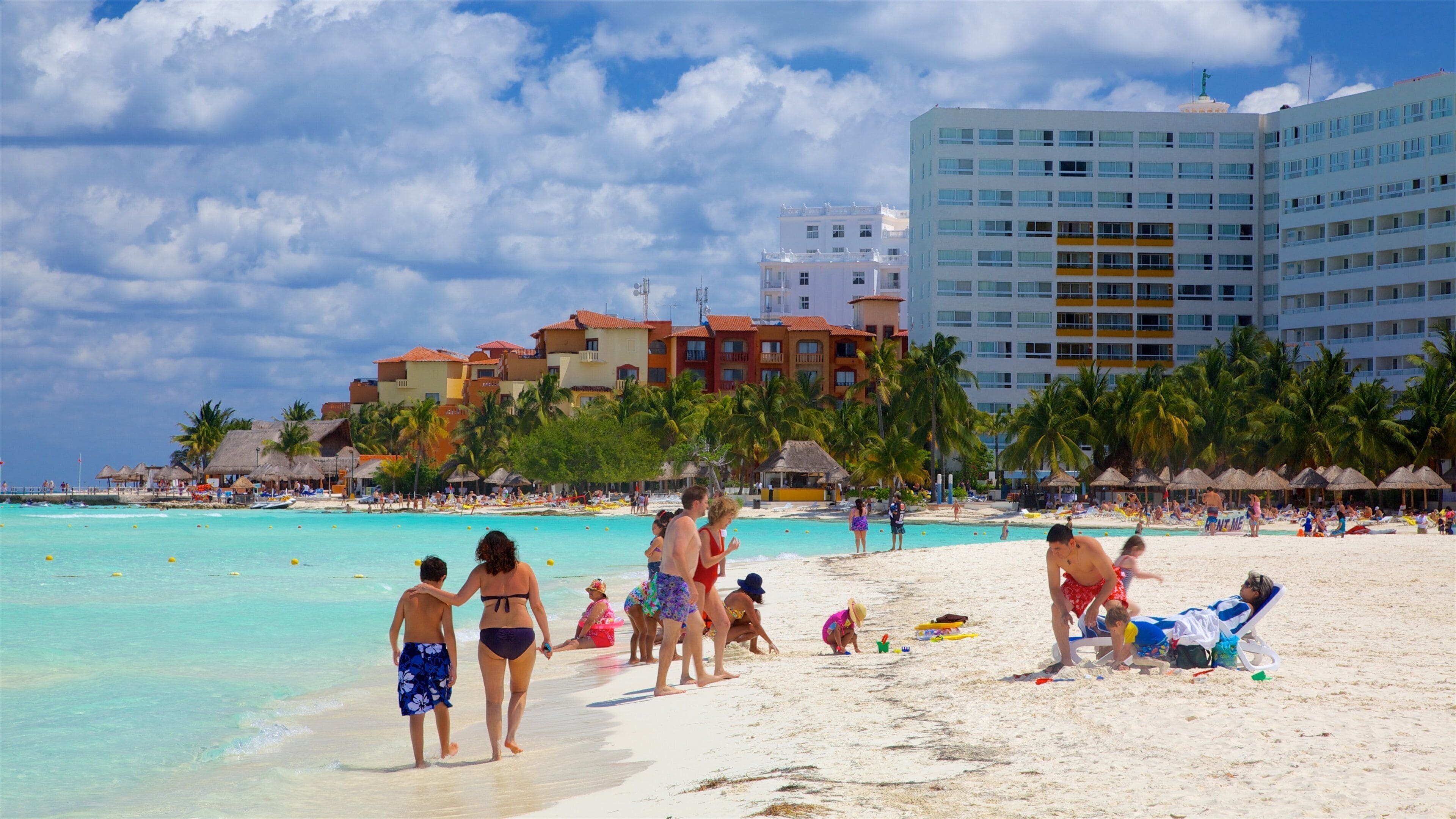 Cancun featuring a beach, general coastal views and tropical scenes