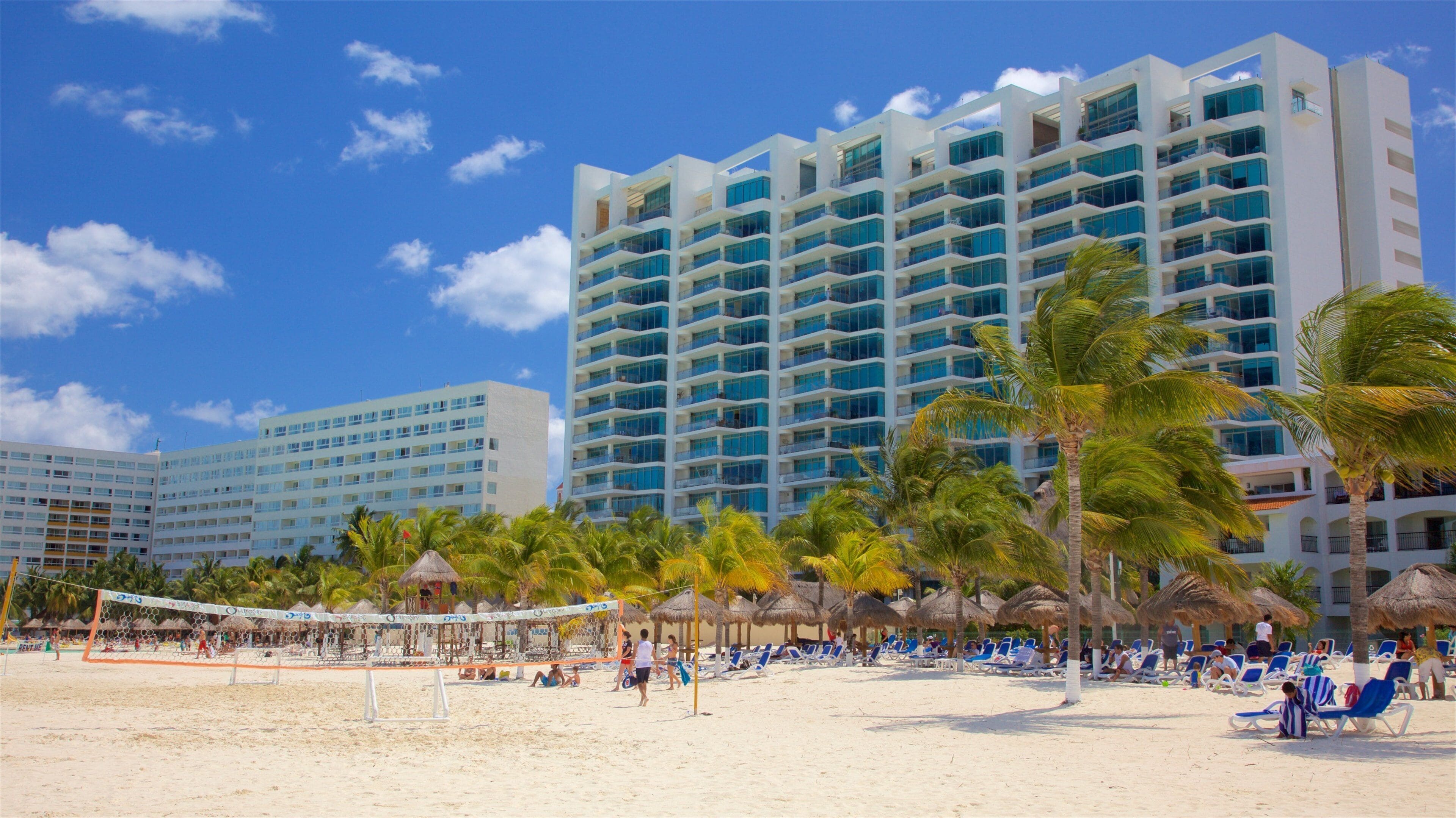 Cancun which includes a sandy beach, tropical scenes and general coastal views