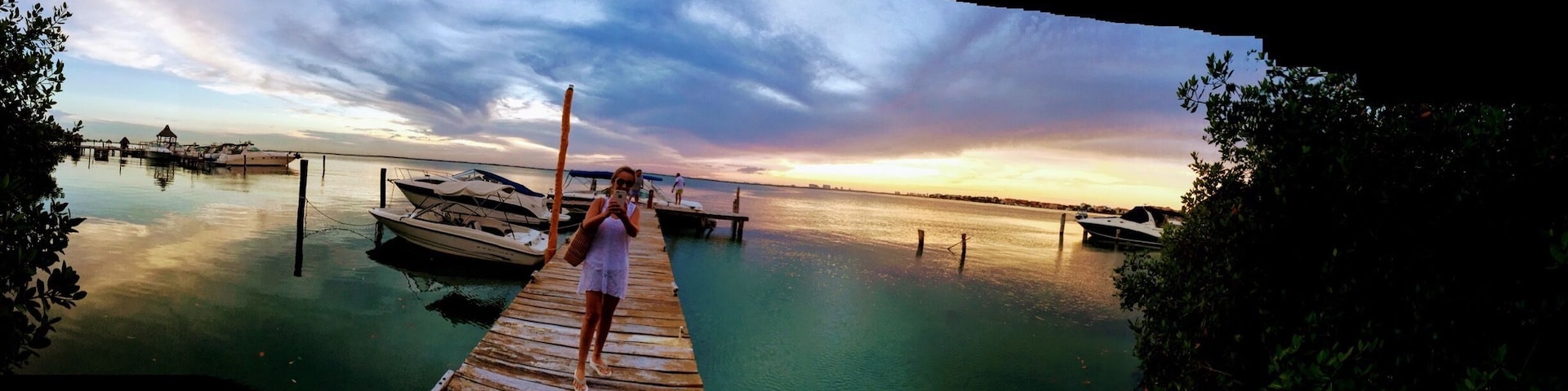 Hermosa Laguna Nichupte de agua Salada y color hermosas