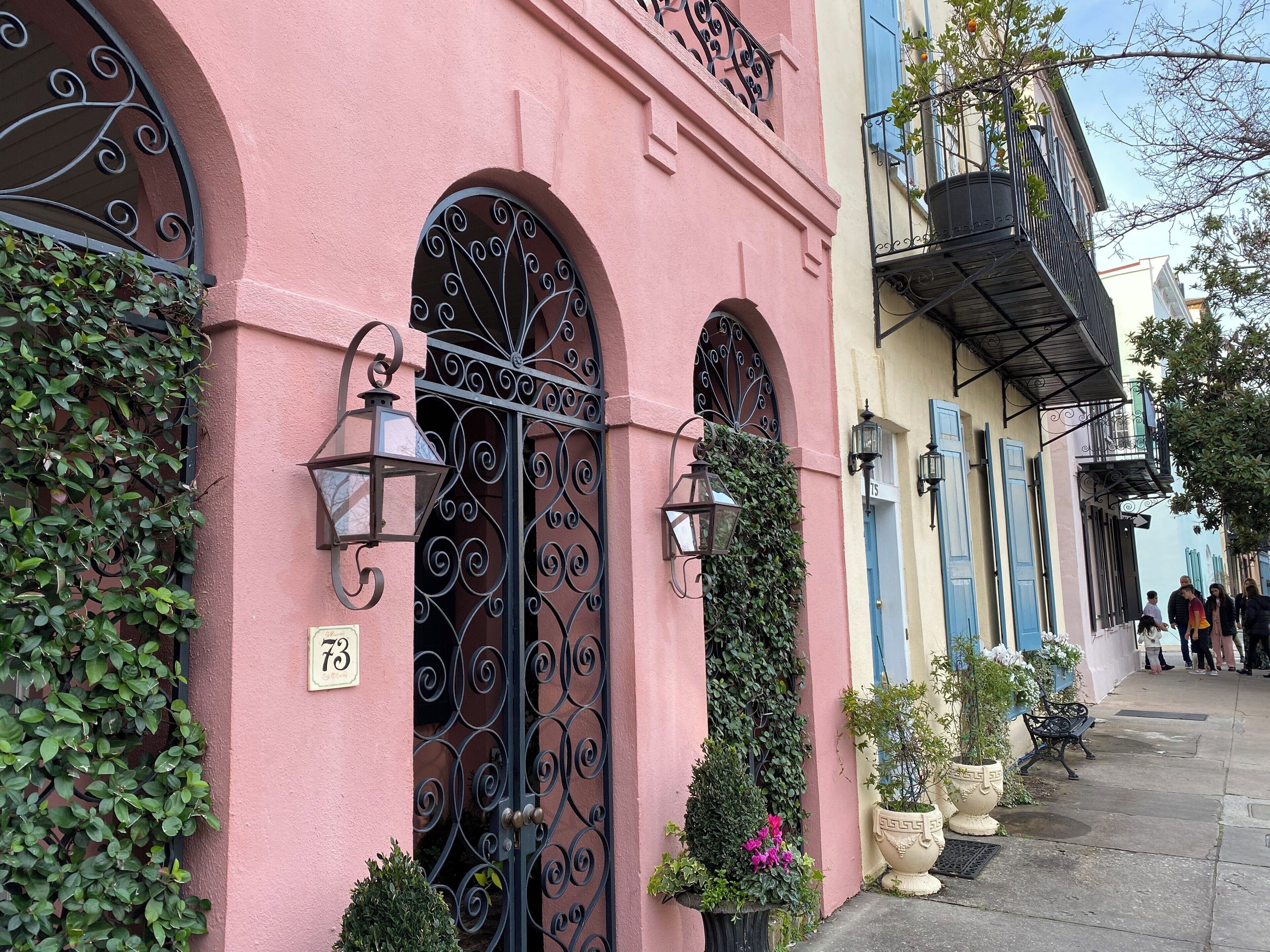 Rainbow Row in Charleston, SC