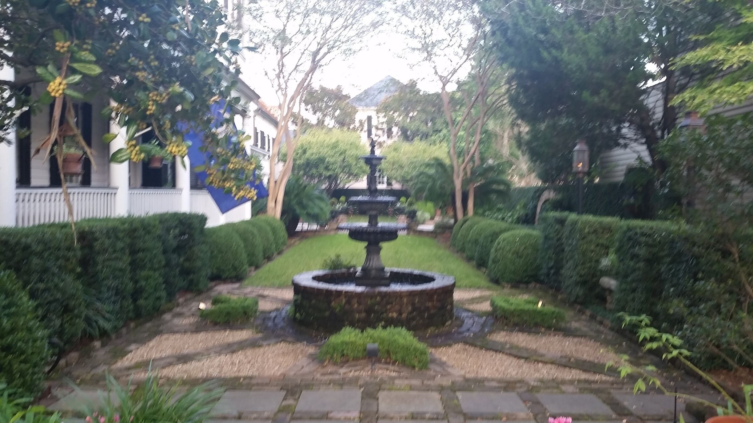 Private courtyard fountain and garden on King Street in Charleston is just one of many examples of the charm in this historic city.

#Charleston
#SouthCarolina
#garden
#fountain
#south
#antebellum
#city
For more pics of our full-time RV travels, follow us at https://www.twitter.com/rvluckyorwhat/