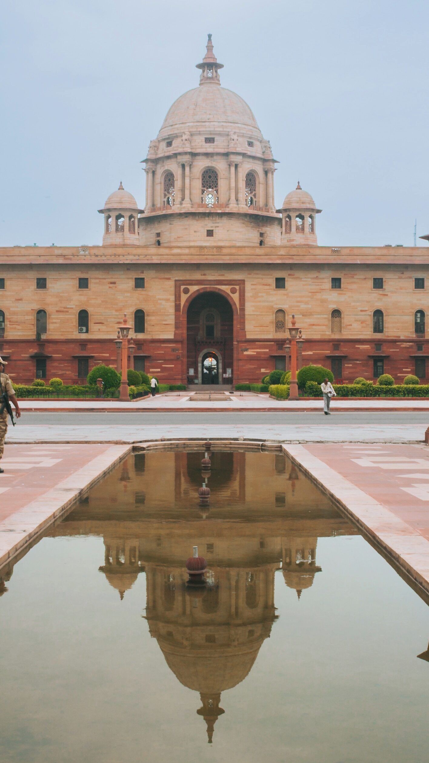 Historical architecture of Rashtrapati Bhavan in Chanakyapuri, New Delhi reflects rich cultural heritage and governance of India