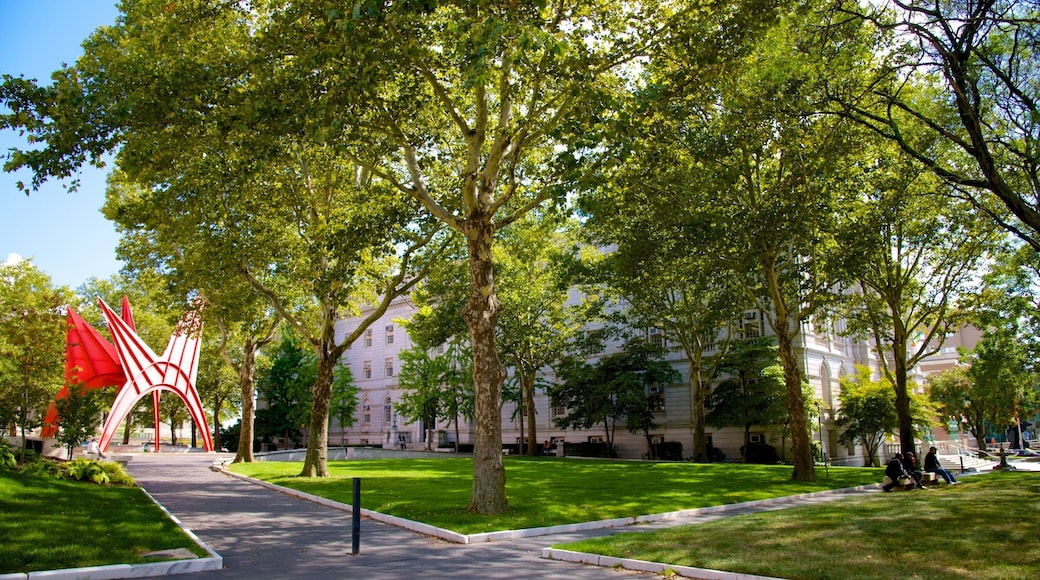 Hartford featuring a garden and outdoor art