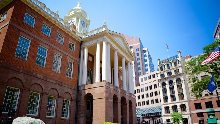 Hartford which includes heritage architecture, a city and an administrative building