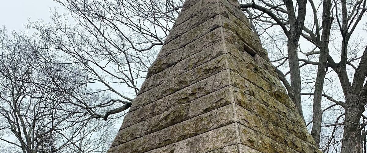 Pyramid memorial to Mark Howard