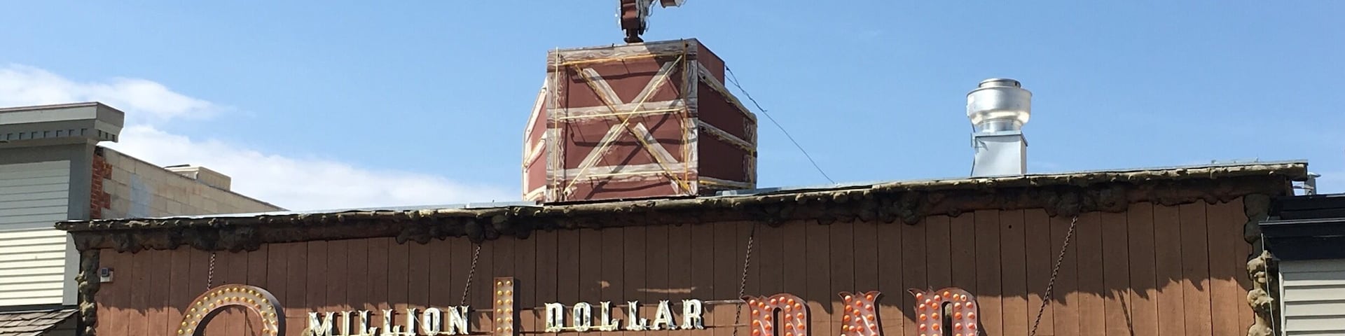 Million Dollar Cowboy Bar near the park in Jackson Hole, Montana is a well note stopping point. In the evening the line dancing is great!