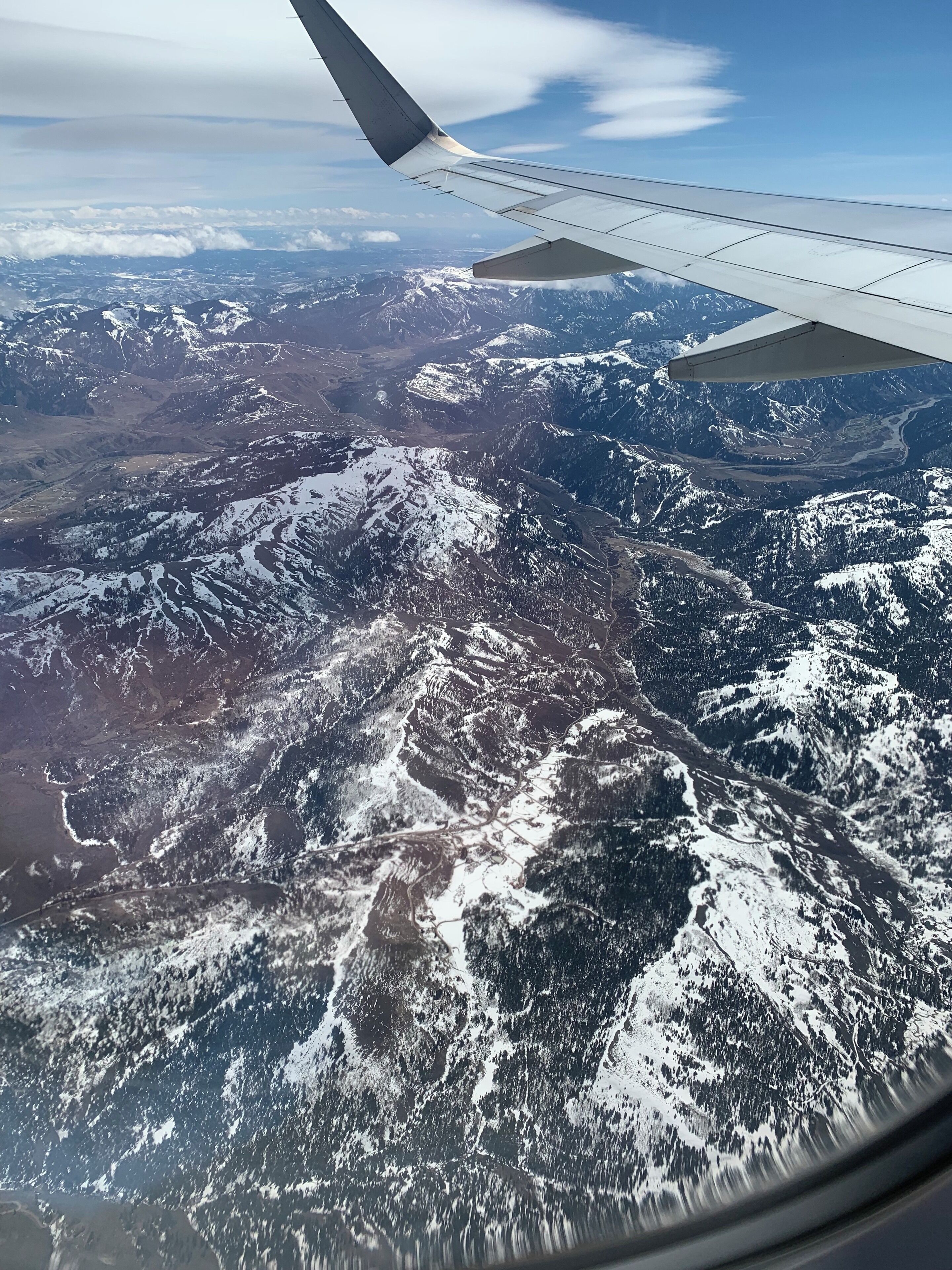 Spectacular Jacksonhole Wyoming. End of April trip, they call it the mud season, not many activities available but roads wide open, no traffic and views and wildlife gorgeous! Felt like we had the place all to ourselves!