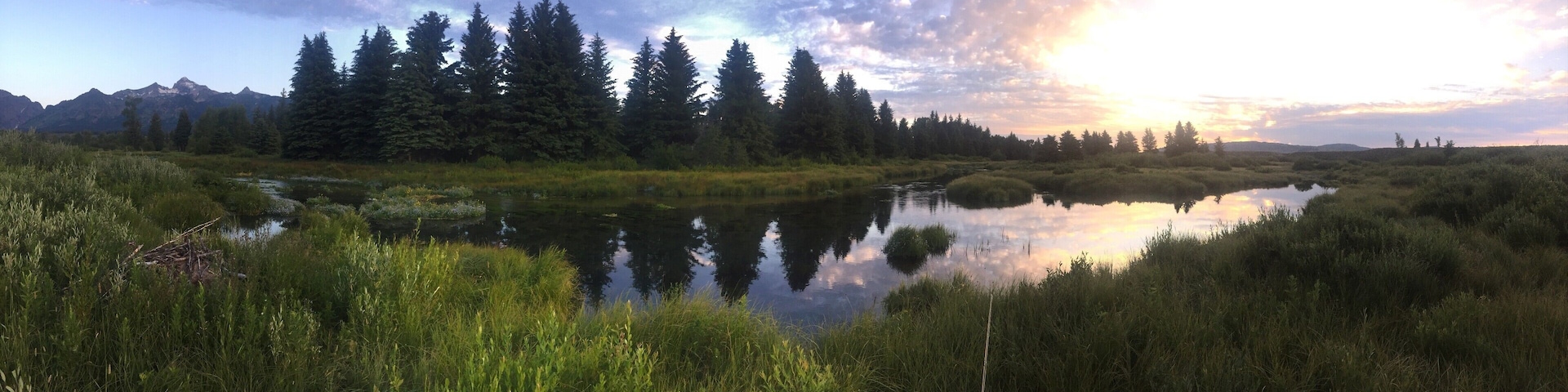 When you visit Jackson Hole, be sure to hit the trails before sunrise, you can find some solitude, stunning scenery, and for the fly fisherman, some of the worlds best trout streams.. #LifeAtExpedia