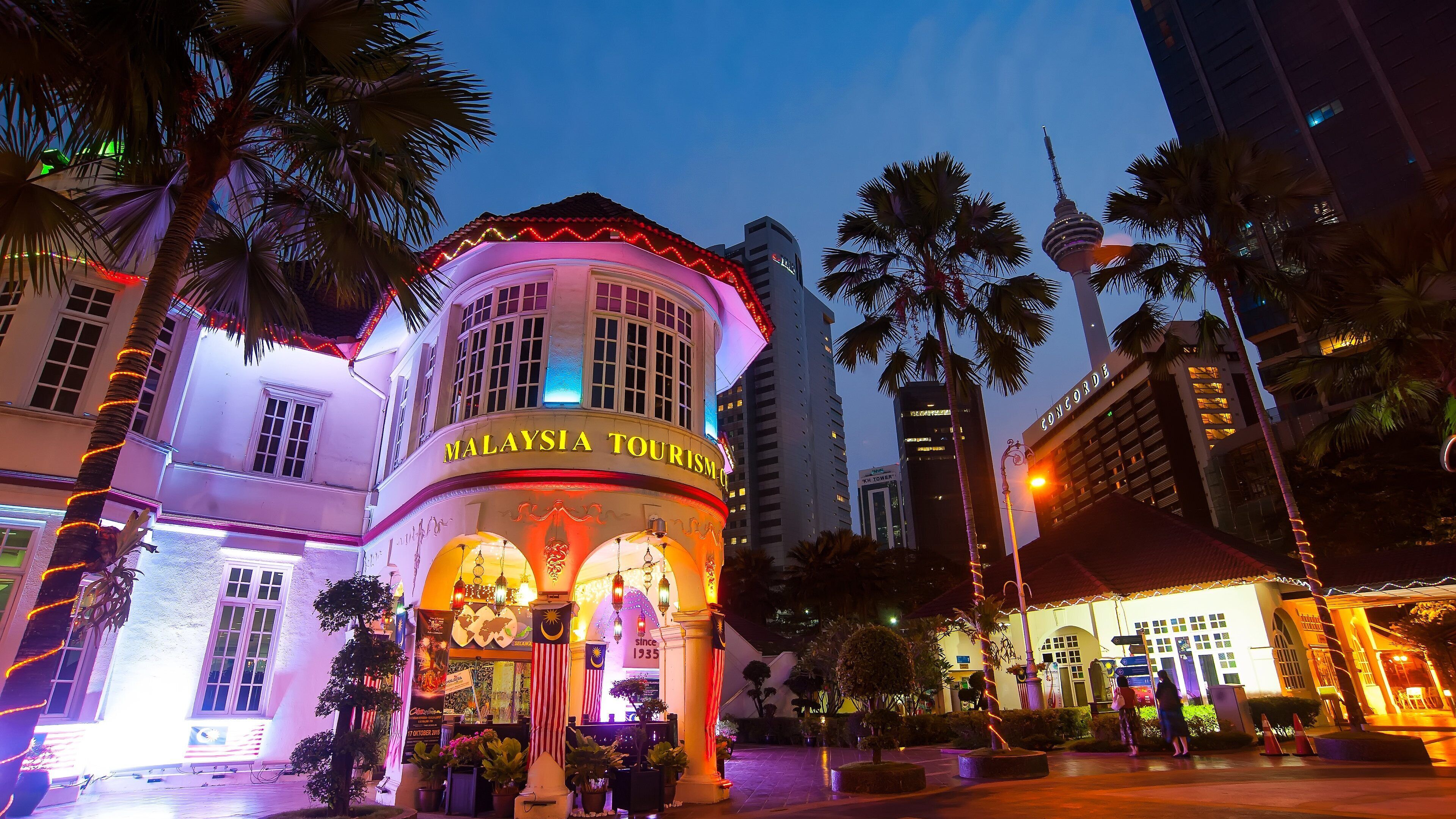 Kuala Lumpur showing night scenes