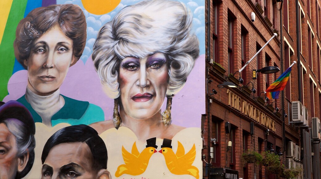 Manchester which includes outdoor art