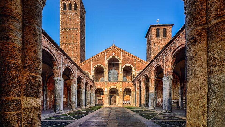 A wonderfull view of S.Ambrogio church,Milan.