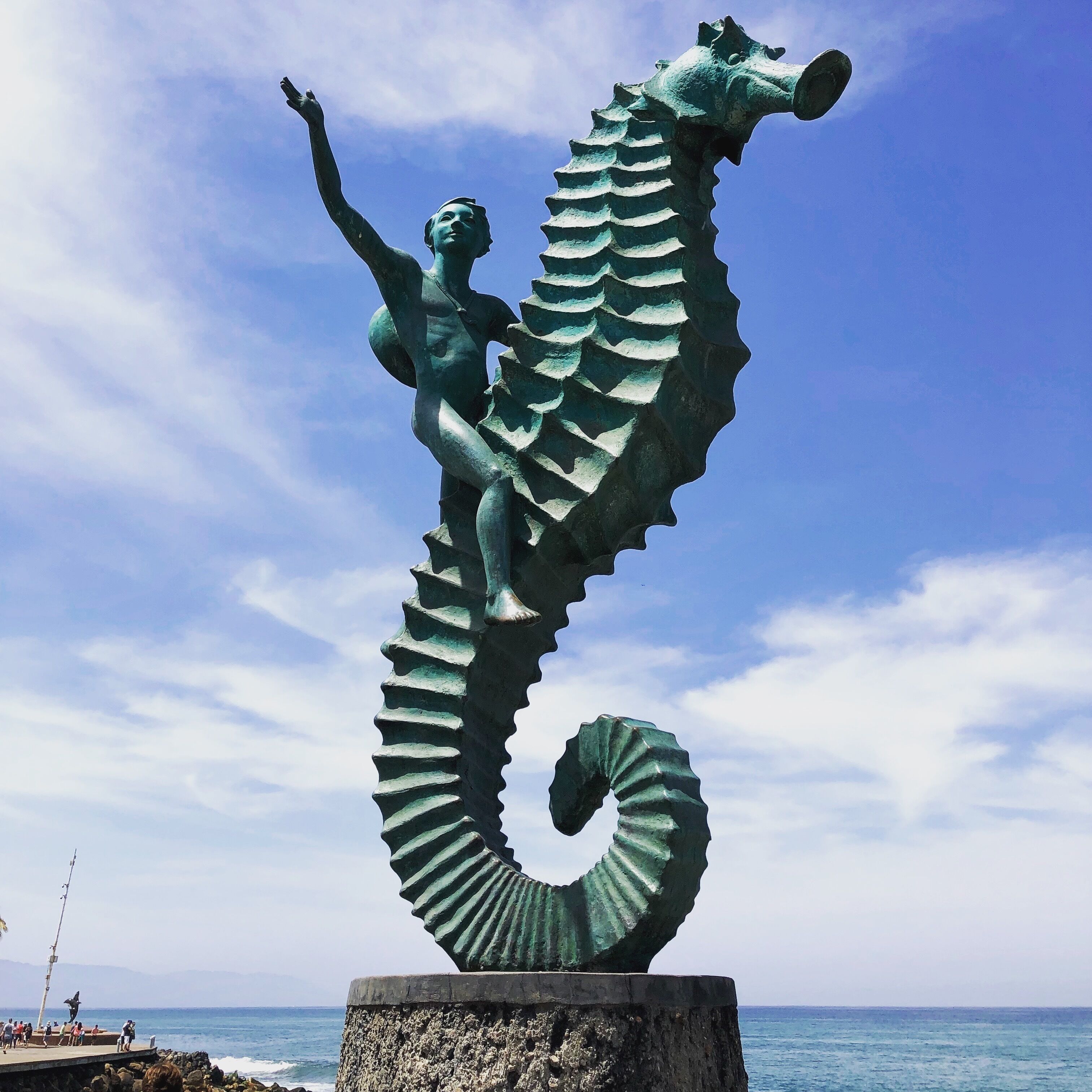 Puerto Vallarta has a beautiful malecón with lovely views and statues.