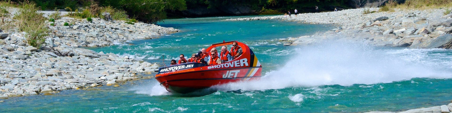 Queenstown showing a river or creek and boating