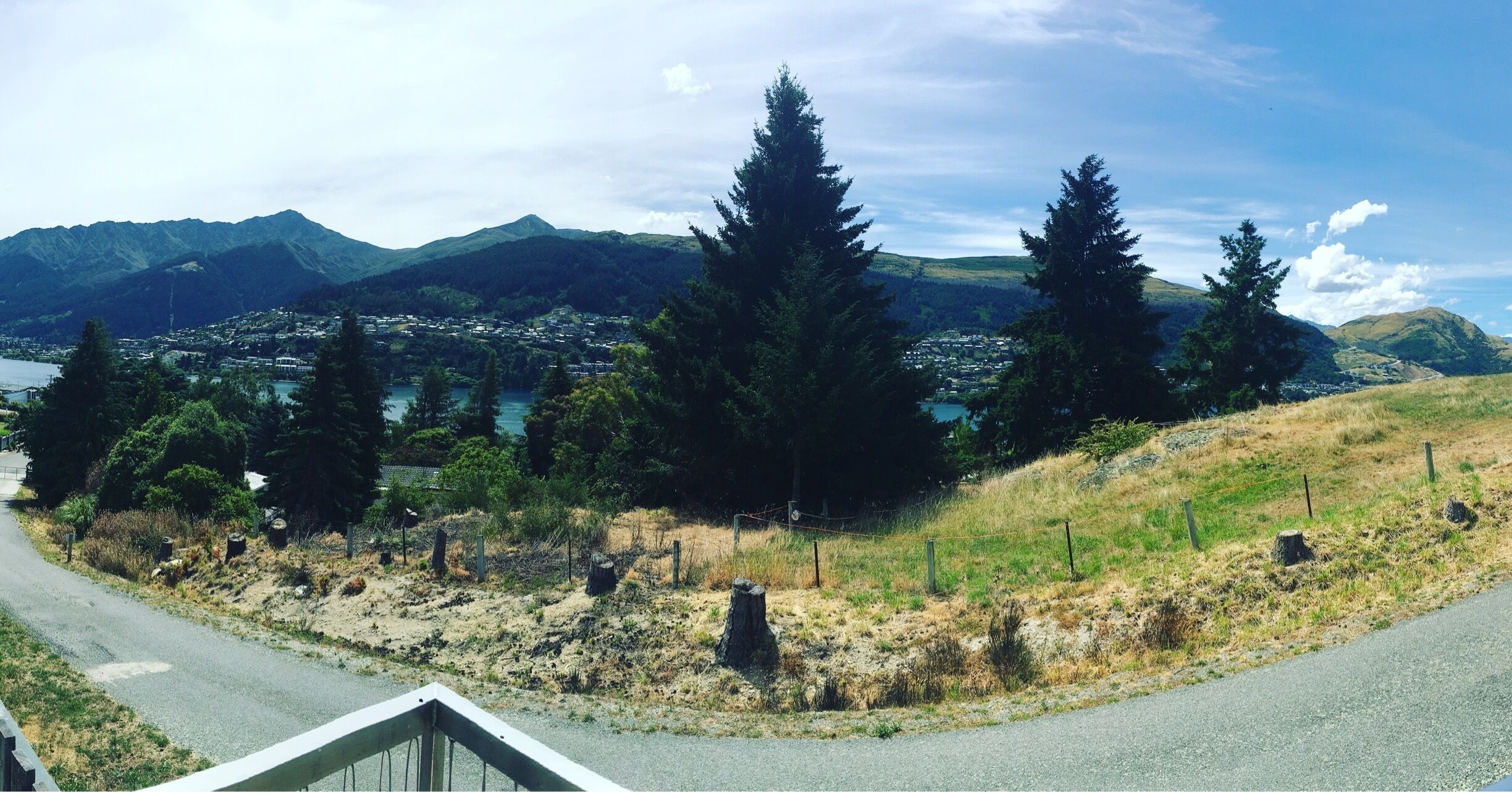 My view of Queenstown and beyond from Kelvin Heights #queenstown #newzealand #roadtrip #pano