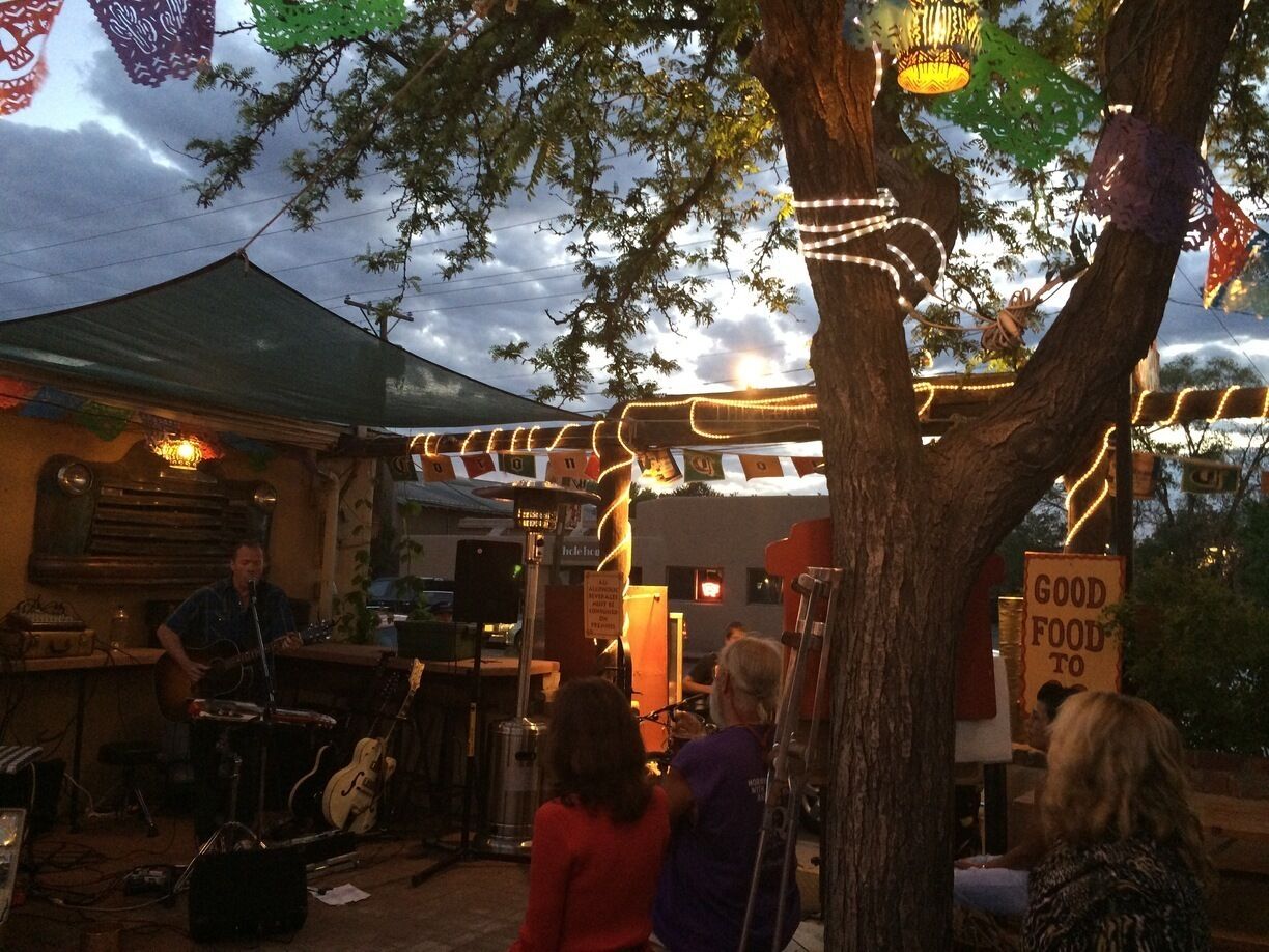 The Cowgirl in Santa Fe is a beat place, great venue for music (Sean Ashby seen playing here) , the food rocked and the people and servers ewe super upbeat. <3 