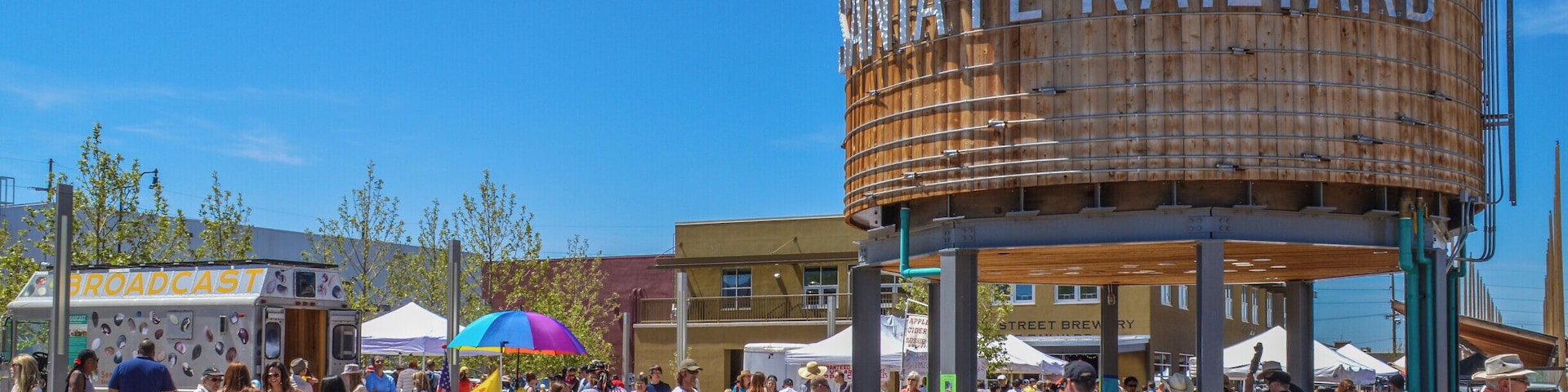 The Santa Fe Railyard is social place in the center of town where you can grab a bite to eat, access bike and walking trails, and on the weekends explore a great farmer's market. #newmexico #santafe
