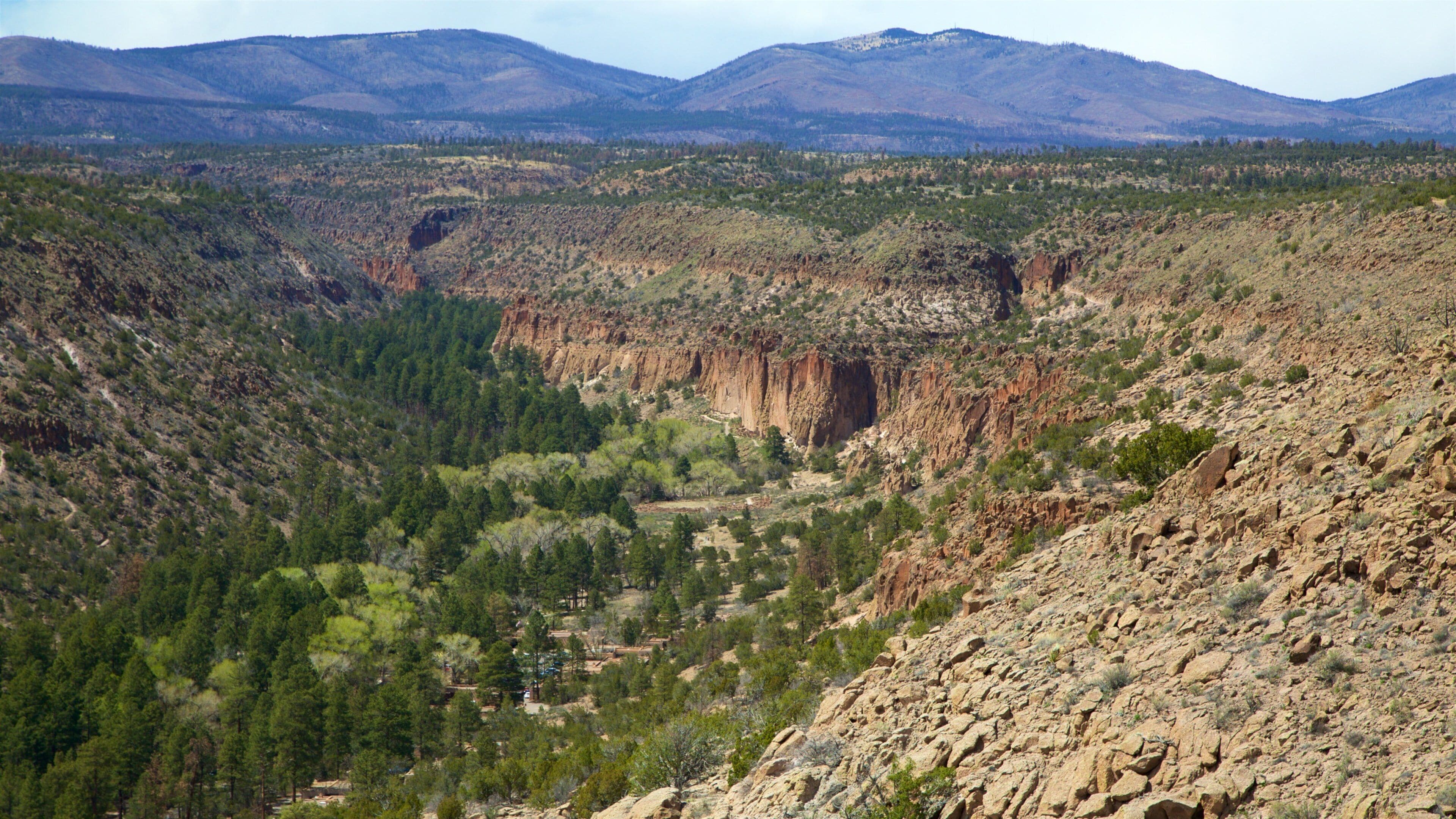 Santa Fe featuring landscape views, desert views and a gorge or canyon
