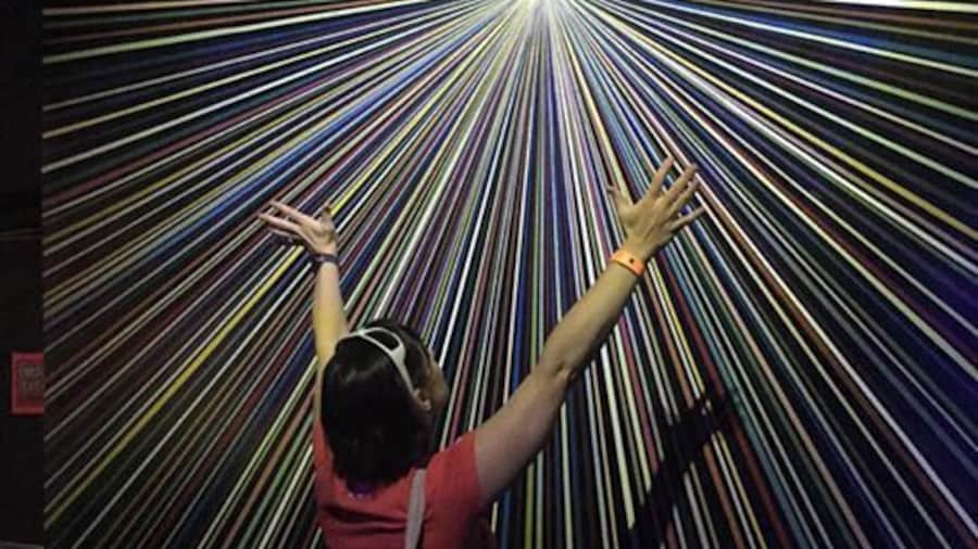 Meow Wolf is one of the coolest, mind-blowing art installations ever! You're trying to figure out what happened to a family by exploring their house