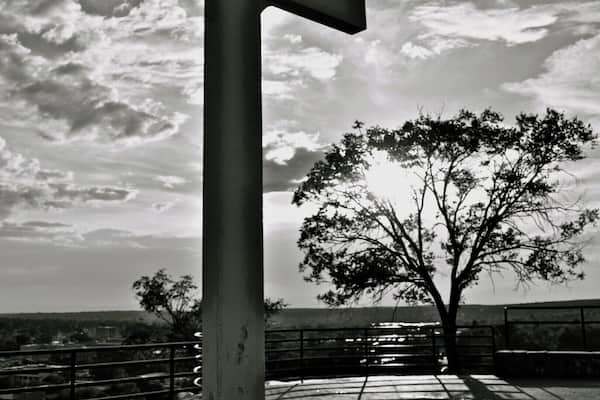 A short walk up on a paved path will lead you to this Monument in Santa Fe, NM. There are great views of the Sangre de Cristos and the City of Santa Fe from this vantage point. Great for sunrise or sunset shots. The walk is only about 10-15 minutes. :)
History: The monument of the Cross of the Martyrs was built to honor the Franciscan friars who died during the Pueblo Revolt in 1680. There has been controversy over this because there is no monument dedicated to the Natives that were slaughtered in the battle.
#cross #CrossoftheMartyrs #Monument #hillsidepark #park #SantaFe #NewMexico #walks #places #travel #view #bw #CeliaLuzPhotography
