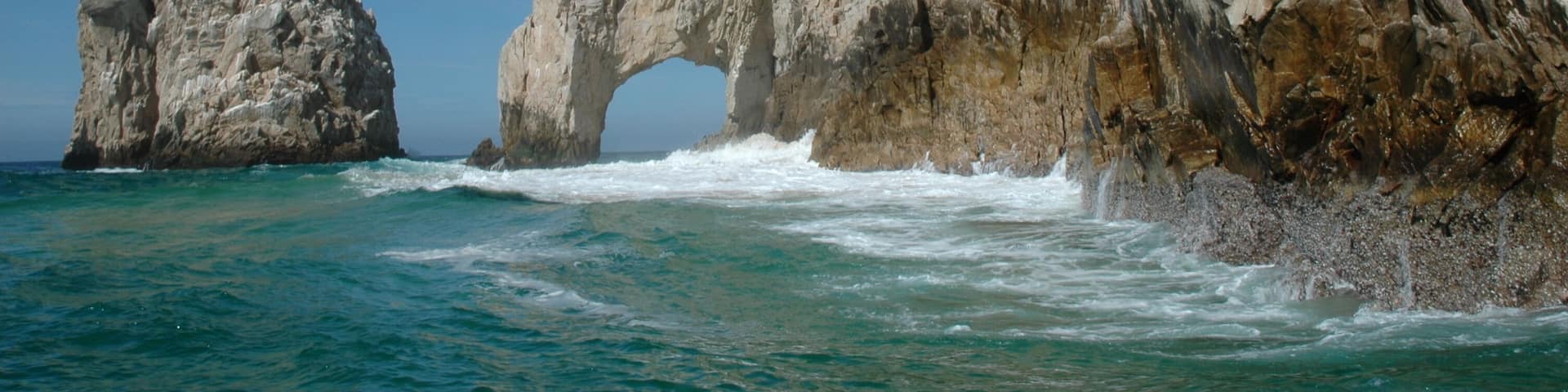 Rugged arch in the rocks