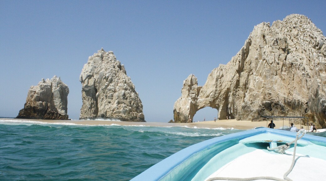Rent a glass bottom boat to take you on a tour to see The Arch of Cabo San Lucas. #LifeAtExpedia