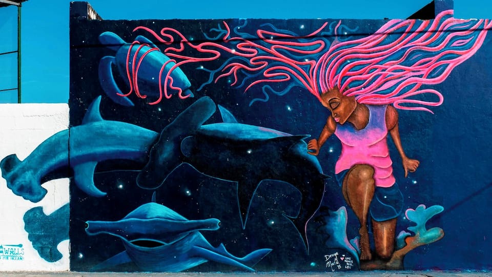 The streets of Cozumel had a very recent facelift. There are some very cool street art all over the island. I'll do my best to post the exact location of all the art I find in the next few weeks. Stay tuned.
#Blue